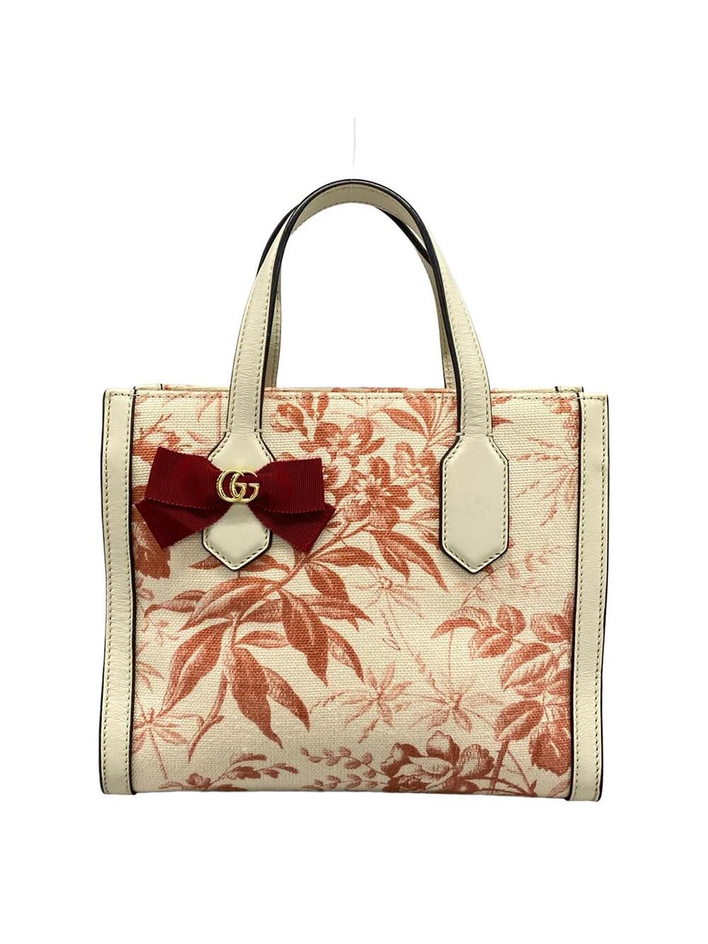 Gucci Gg Ribbon Cream Pink Canvas #344938G86B